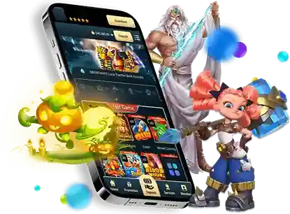 Player using smartphone to play 88PISO Casino games